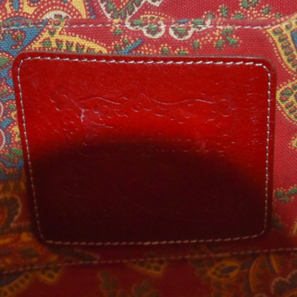 Brighton Straw Satchel with Red Leather - Picture 3 of 6